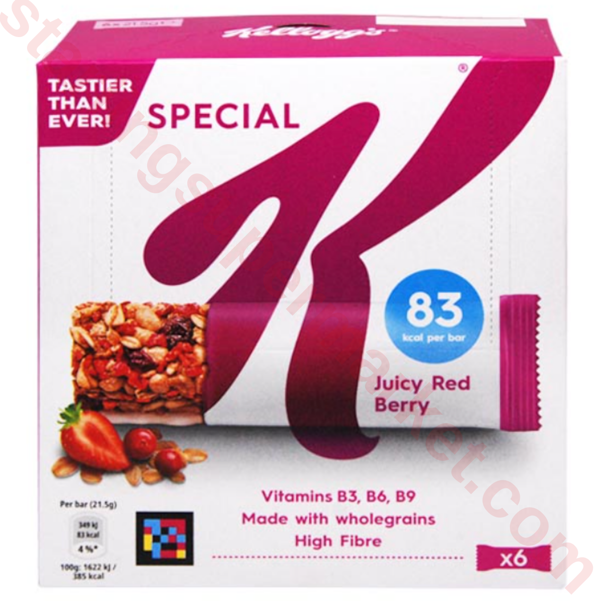 KELLOGS SPECIAL K JUICY RED BERRY BAR 6*21.5 G