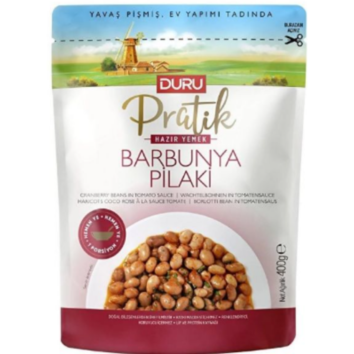 DURU PRATIK BARBUNYA PILAKI HAZIR YEMEK 400 G