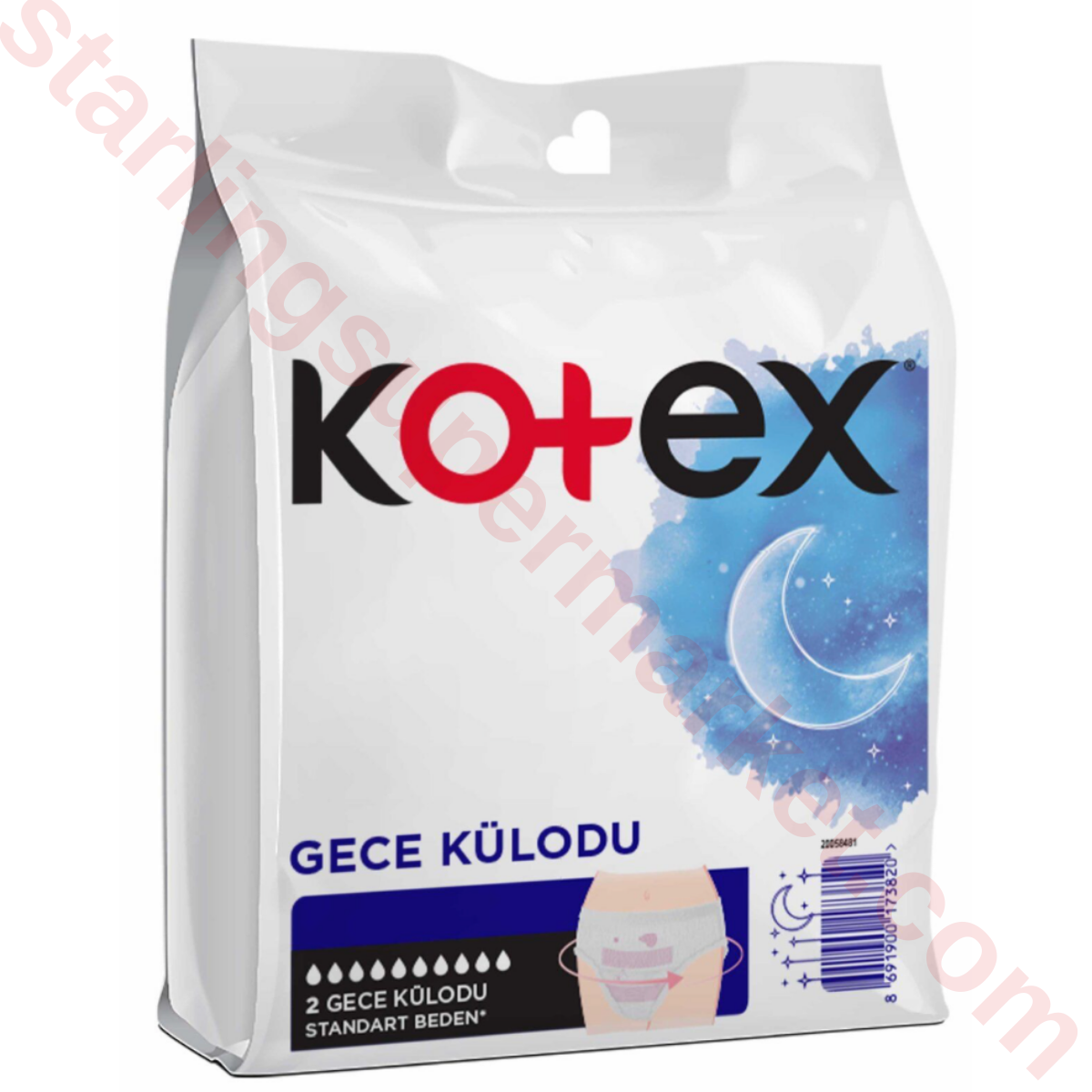 KOTEX GECE KULODU 2 LI