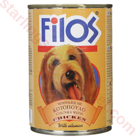 FILOS DOG FOOD WET MEAT 1250 G