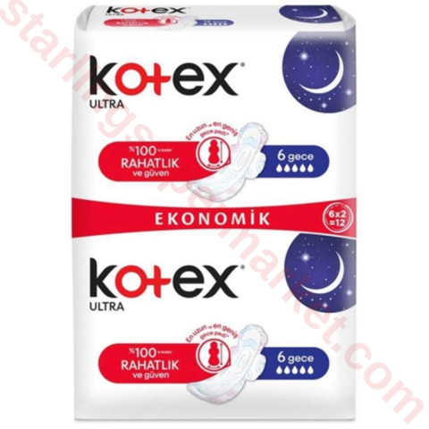 KOTEX ULTRA PED DOUBLE NIGHT 10 PACK