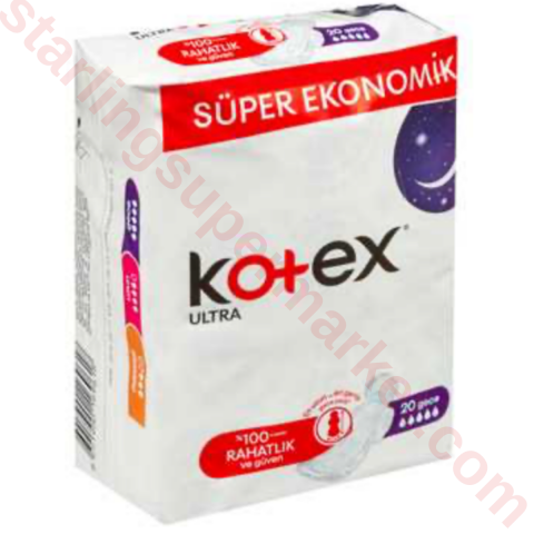 KOTEX ULTRA PED DOUBLE UZUN 12 LI