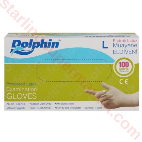 DOLPHIN GLOVES LARGE 100 LOT
