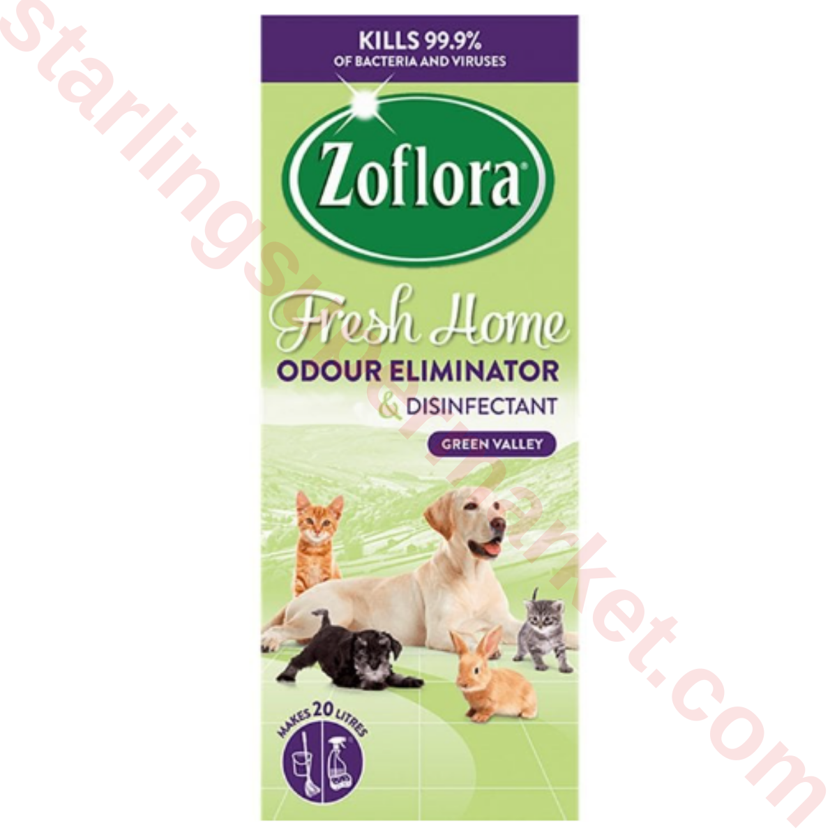 ZOFLORA DISINFECTANT GREEN VALLEY FRAGRANCE 500 ML