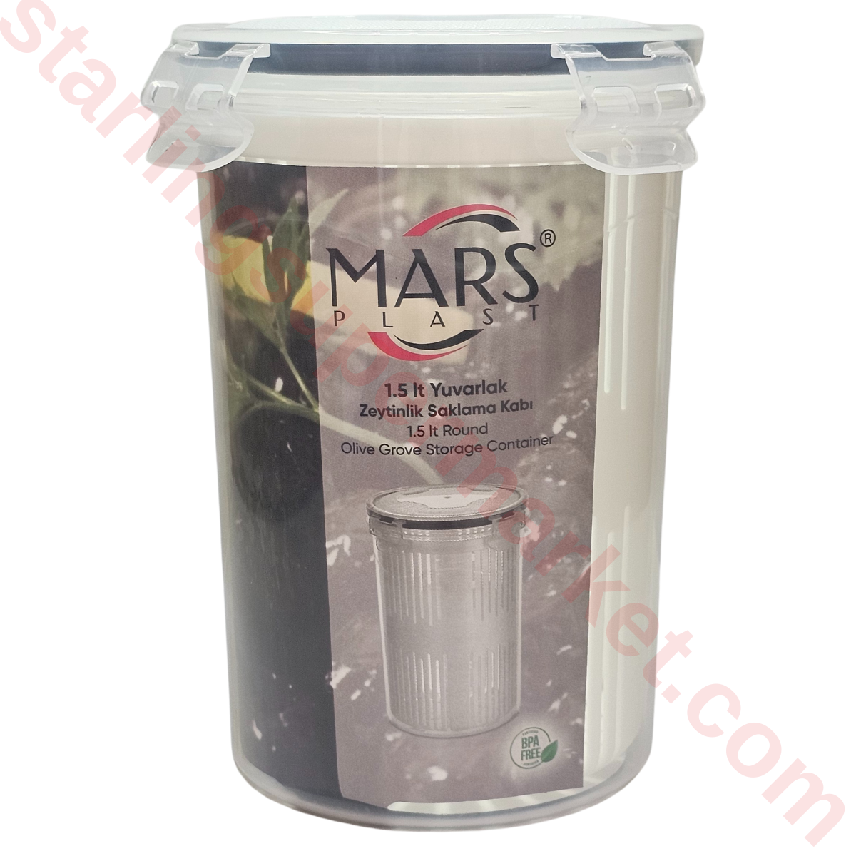 MARS YUVARLAK ZEYTINLIK SAKLAMA KABI 1.5 LT