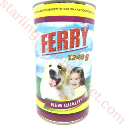 FERRY DOG FOOD WET POULTRY 1240 G
