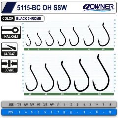 Owner 5115 Oh Ssw Black Chrome İğne