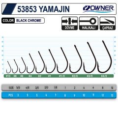 Owner 53853 Yamajin With Eye Black Chrome İğne