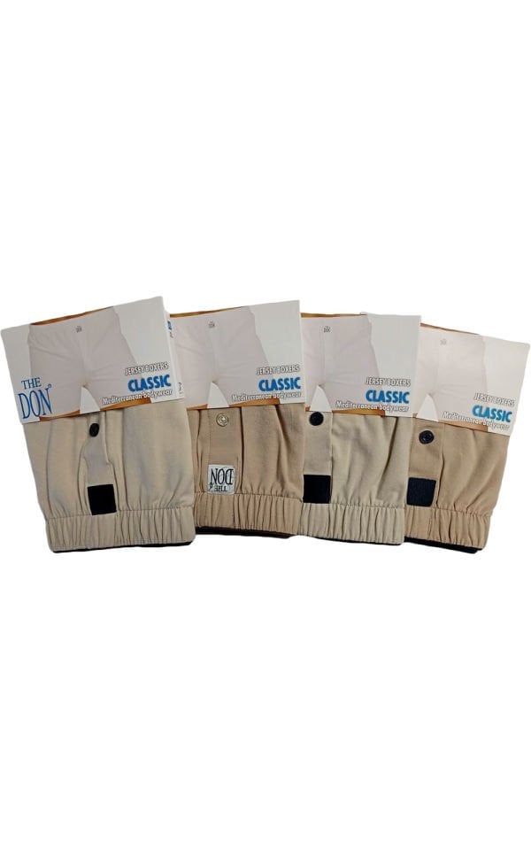 The DON Jersey Penye-Örme Erkek Boxer 4'lü Paket 4P4 (XL)