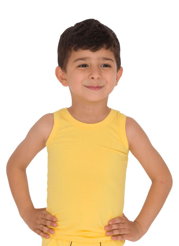 The DON Süprem Erkek Çocuk Atlet Sarı