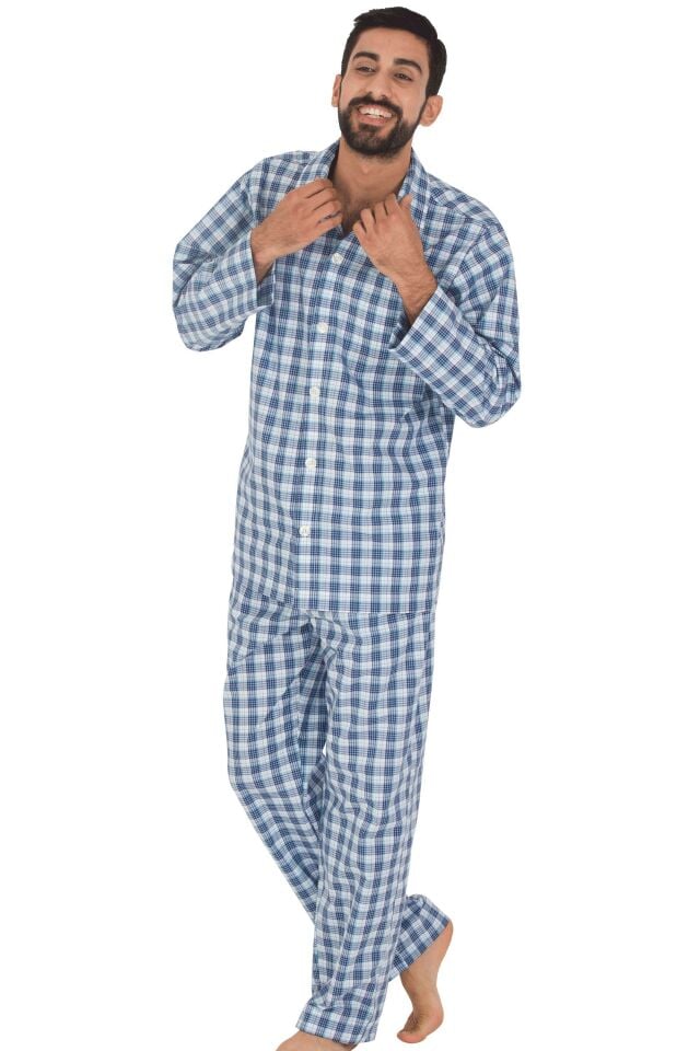 The DON Poplin Erkek Pijama Takımı Desen 20
