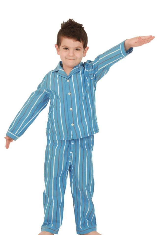 The DON Poplin Erkek Çocuk Pijama Takımı Desen 3