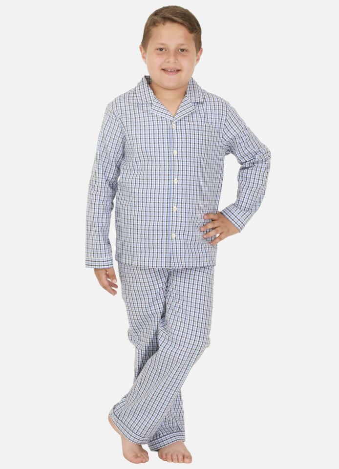 The DON Poplin Erkek Çocuk Pijama Takımı Desen 5