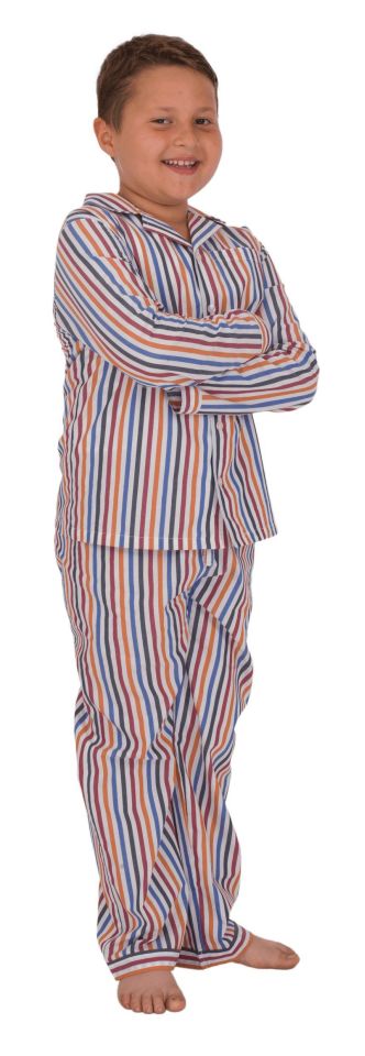 The DON Poplin Erkek Çocuk Pijama Takımı Desen 9
