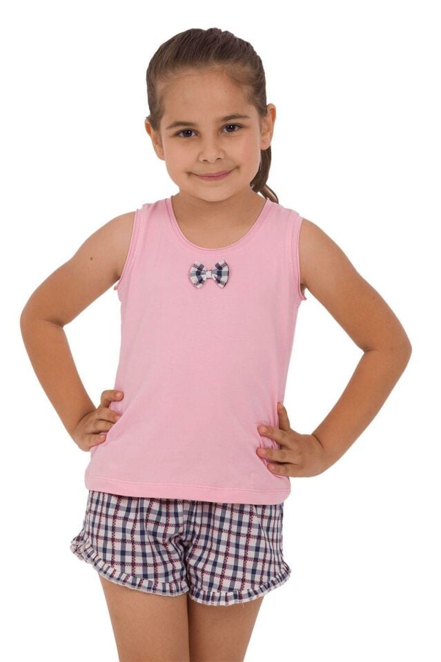 The DON Anne-Kız Model Kız Çocuk Şort-Atlet Takımı Desen 5