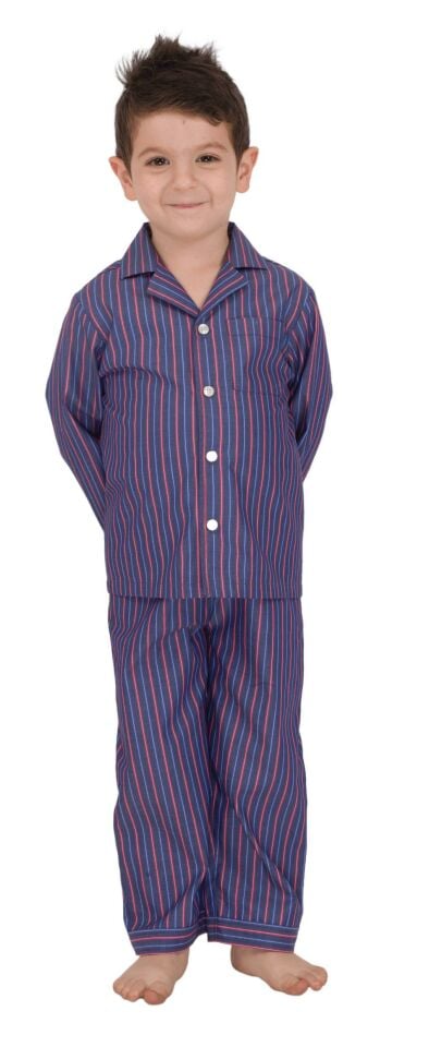 The DON Poplin Erkek Çocuk Pijama Takımı Desen 13