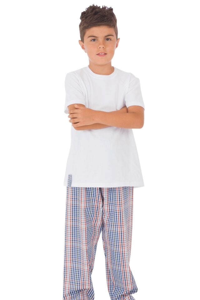 The DON Baba-Oğul Model Erkek Çocuk Yarım Kollu Tişört & Uzun Eşofman Altı Takımı Desen 9