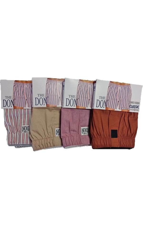 The DON Poplin Erkek Boxer 4'lü Paket 4P2 (XXL)