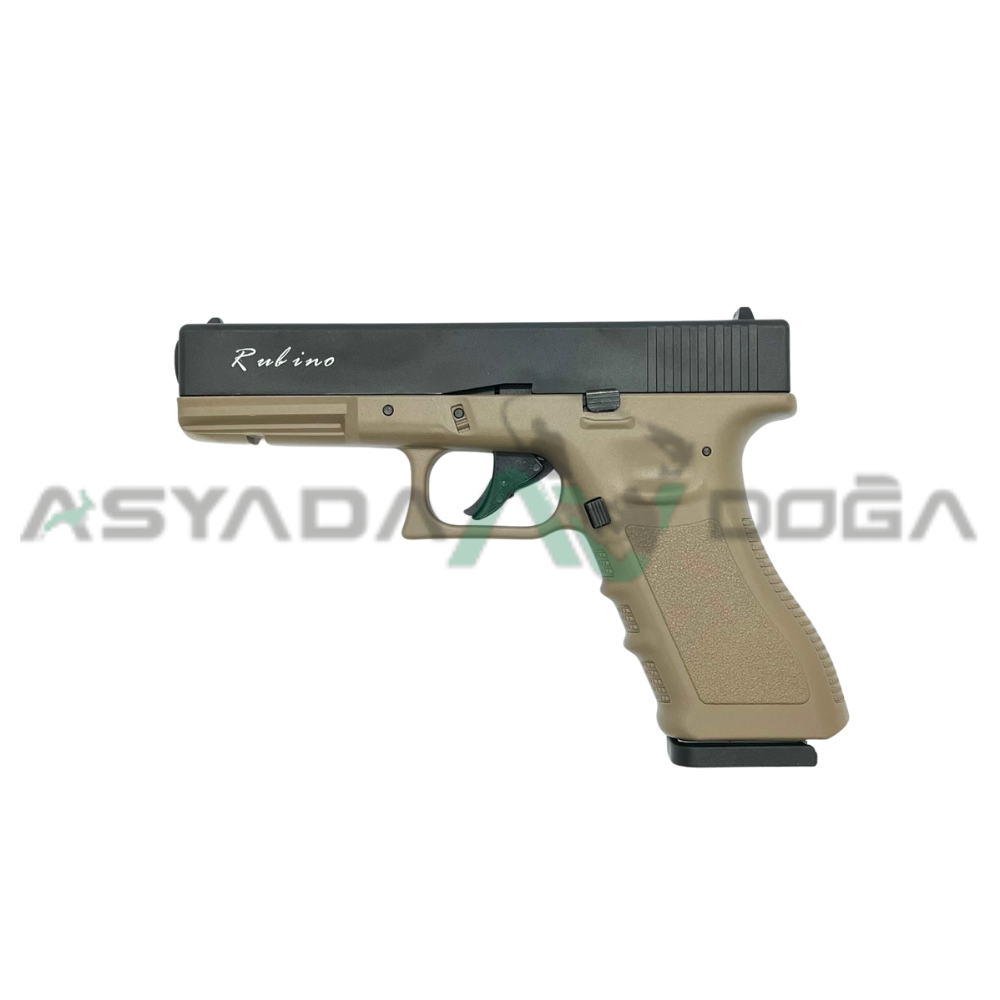 RUBINO Glock 17 RBN-GL17 Blowback CO2 Havalı Tabanca Çöl