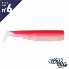 FIIISH Black Minnow BM200/6 BM361 2X-Gövde Silikon Rose Fluo Pink