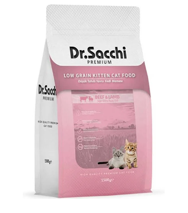 DR SACCHİ AZ TAHILLI YAVRU KEDİ MAMASI 1,5 KG