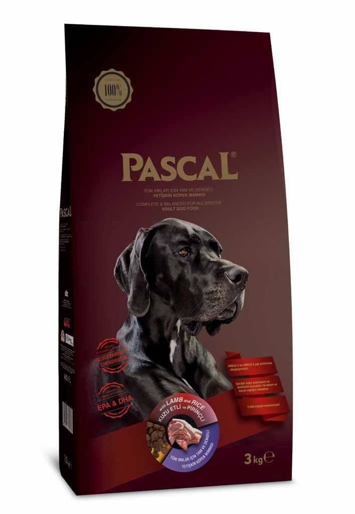 PASCAL KUZU ETLİ KÖPEK MAMASI 3 KG