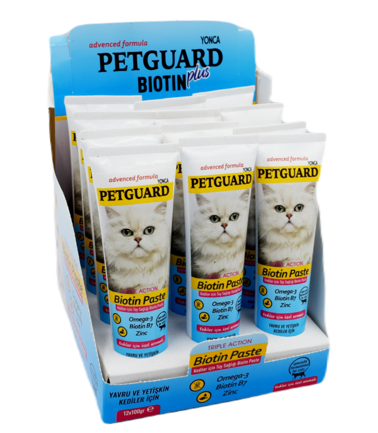 PETGUARD KEDİ BİYOTİN BASTE 100 GR