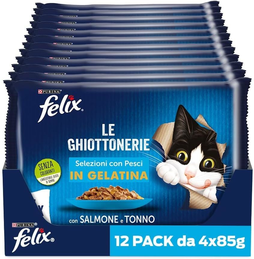 FELİX SOMONLU KEDİ POUCH 4x85 GR