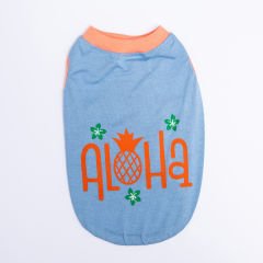 BLUE ALOHA T-SHİRT