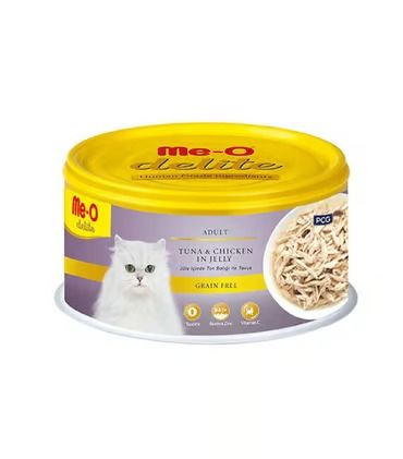 MEO-DELİTE TON BALIĞI/TAVUKLU KEDİ KONSERVE 80 GR