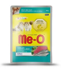 MEO-POUCH TON BALIKLI/SARDALYALI KEDİ 80 GR 12'Lİ