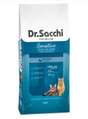 DR SACCHİ SOMONLU KEDİ MAMASI 15 KG