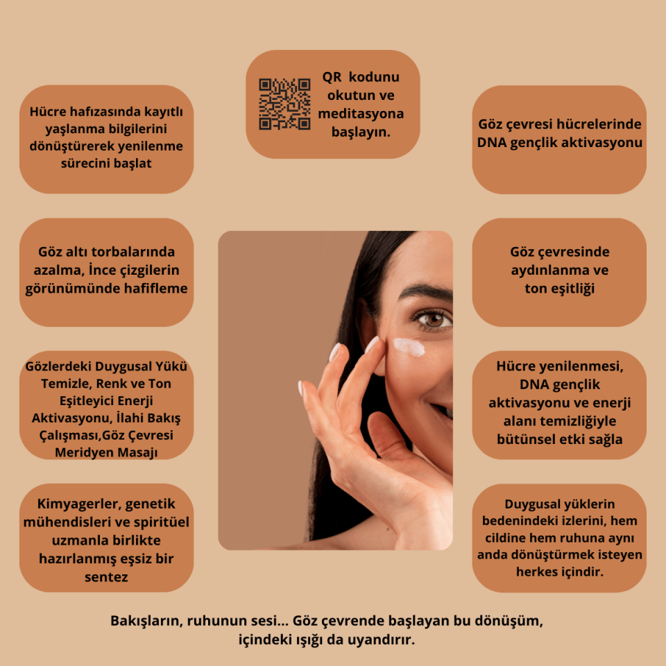 Göz Bakım Kremi | Işıltılı Bakışlar & Göz Altı Gençlik Aktivasyonu | Meditasyon Destekli | La Dermaloreenz