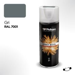 POLİSAN SPREY BOYA AKRİLİK GRİ RAL 7001