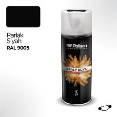 POLİSAN SPREY BOYA AKRİLİK PARLAK SİYAH RAL 9005