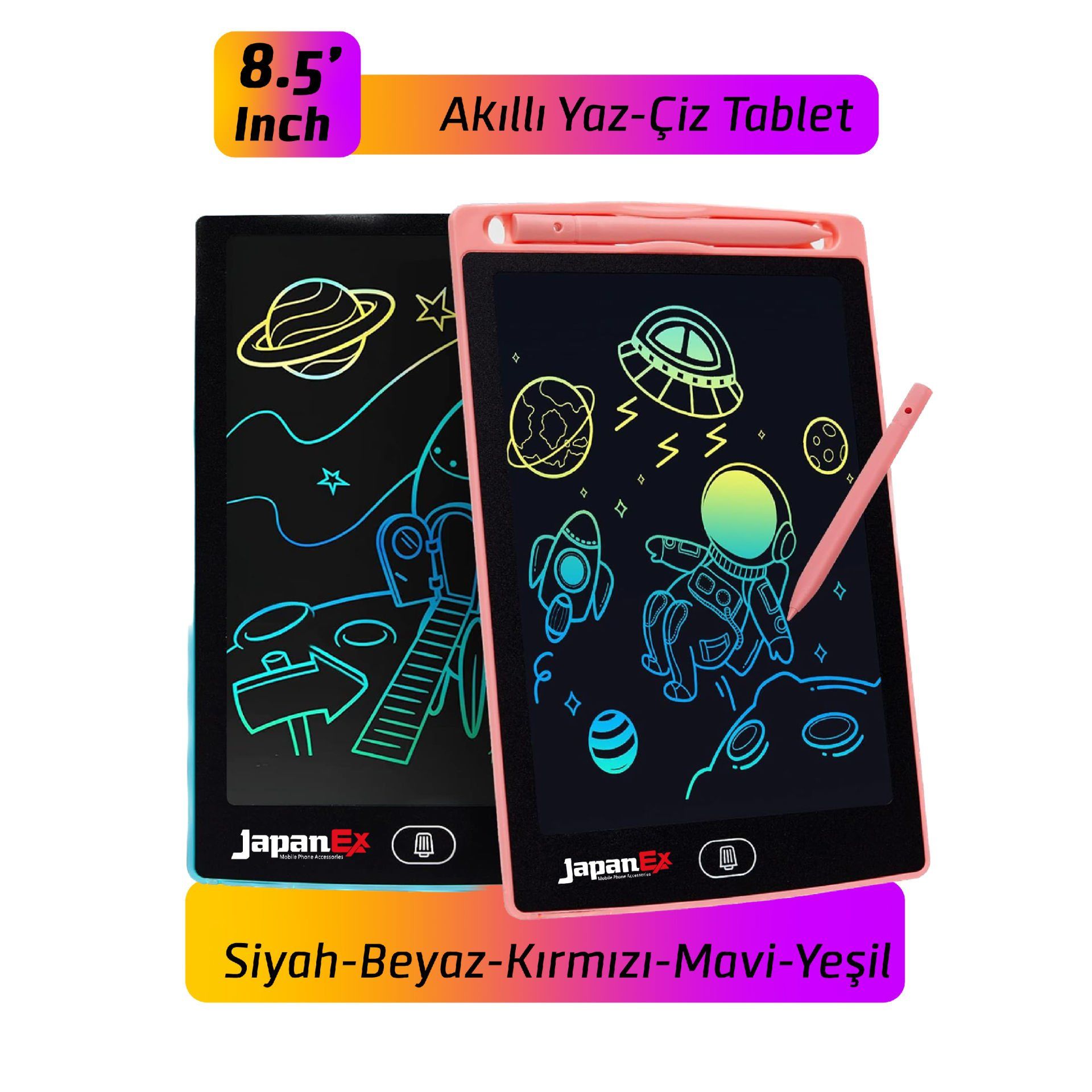 JapanEx Yaz-Sil Akıllı Çocuk Yaz Sil Dijital Tablet