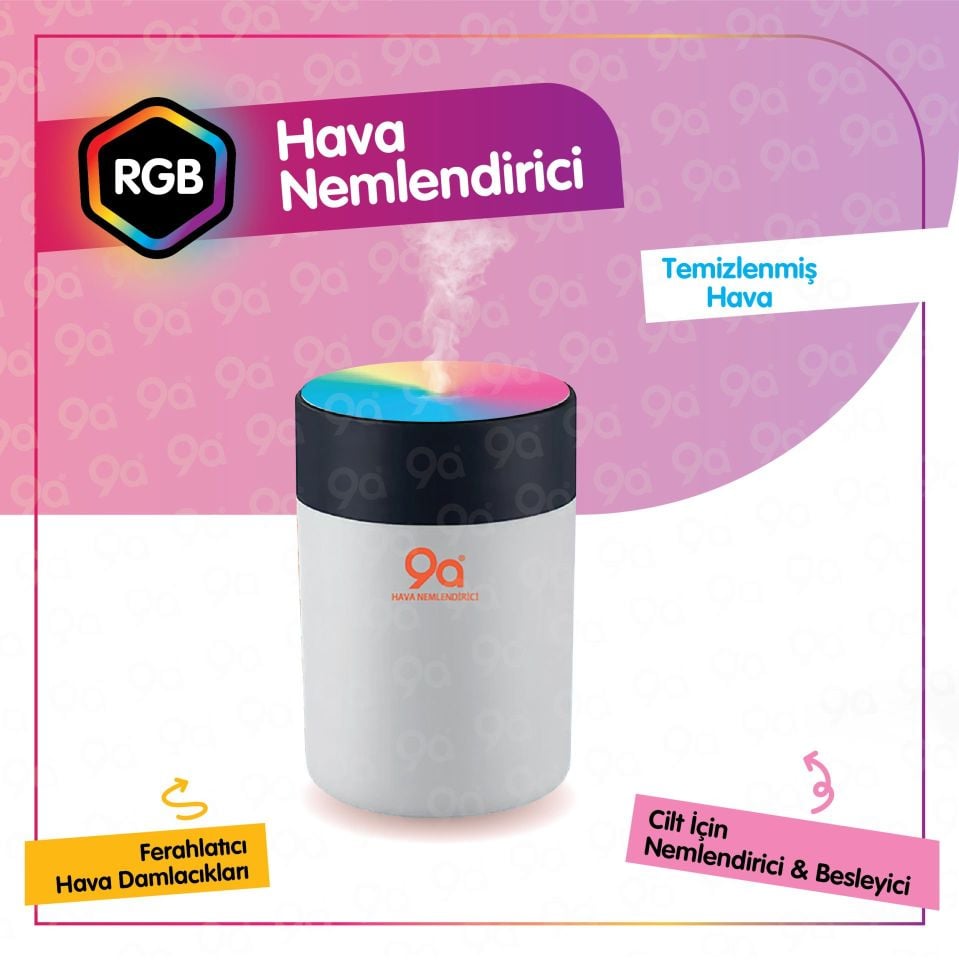 9a 6S Humidifier 300 Ml Ulrasonik Oda - Araç - Hava Nemlendirici Buhar Makinesi Ve Aroma Difüzörü(Kopya)