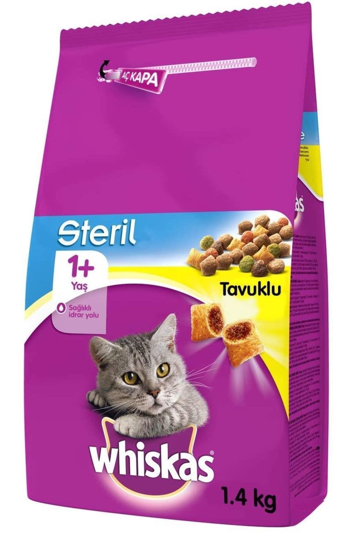 Whiskas Sterılısed Tavuklu Kedi Maması 1.4 Kg