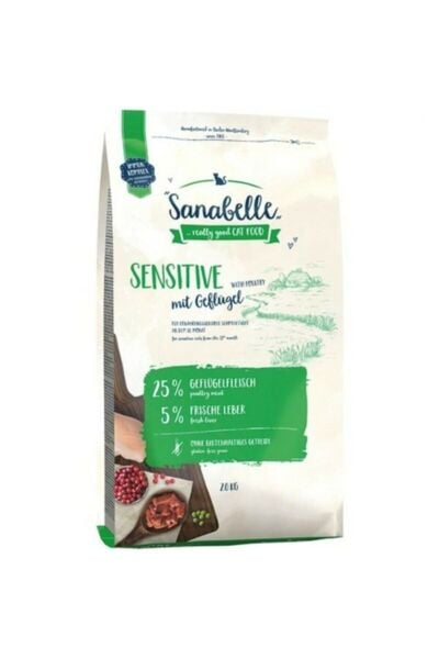 Sanabelle Sensetive Kümes Hayvanlı Kedi Maması 10Kg