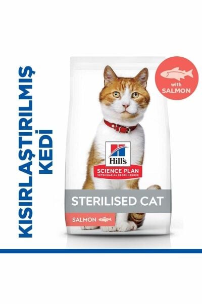 Hill's Scıence Plan Somon Balıklı Kısırlaştırılmış Yetişkin Kedi Maması 1,5 Kg