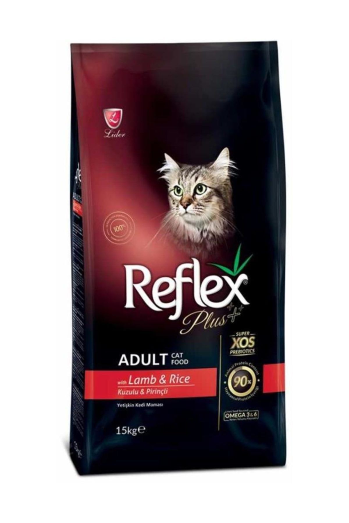 Reflex Plus Kuzulu-Pirinçli Yetişkin Kedi Maması 1,5Kg