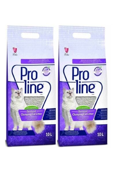 Proline Lavanta Kokulu Bentonit Kedi Kumu 10 Lt X 2 Adet