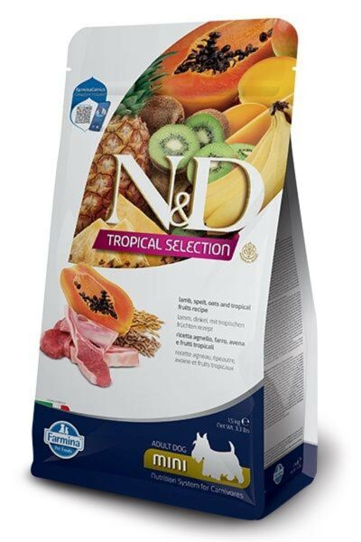 N&D Tropical Selection Kuzulu Küçük Irk Yetişkin Köpek Maması 1,5 Kg