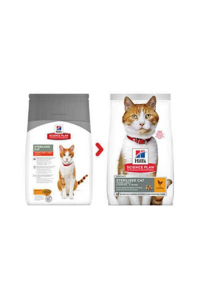 Hills Young Sterilised Tavuklu Kısırlaştırılmış Yetişkin Kedi Maması 10 Kg