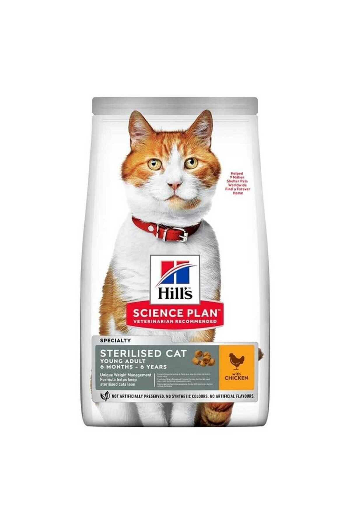 Hills Young Sterilised Tavuklu Kısırlaştırılmış Yetişkin Kedi Maması 10 Kg