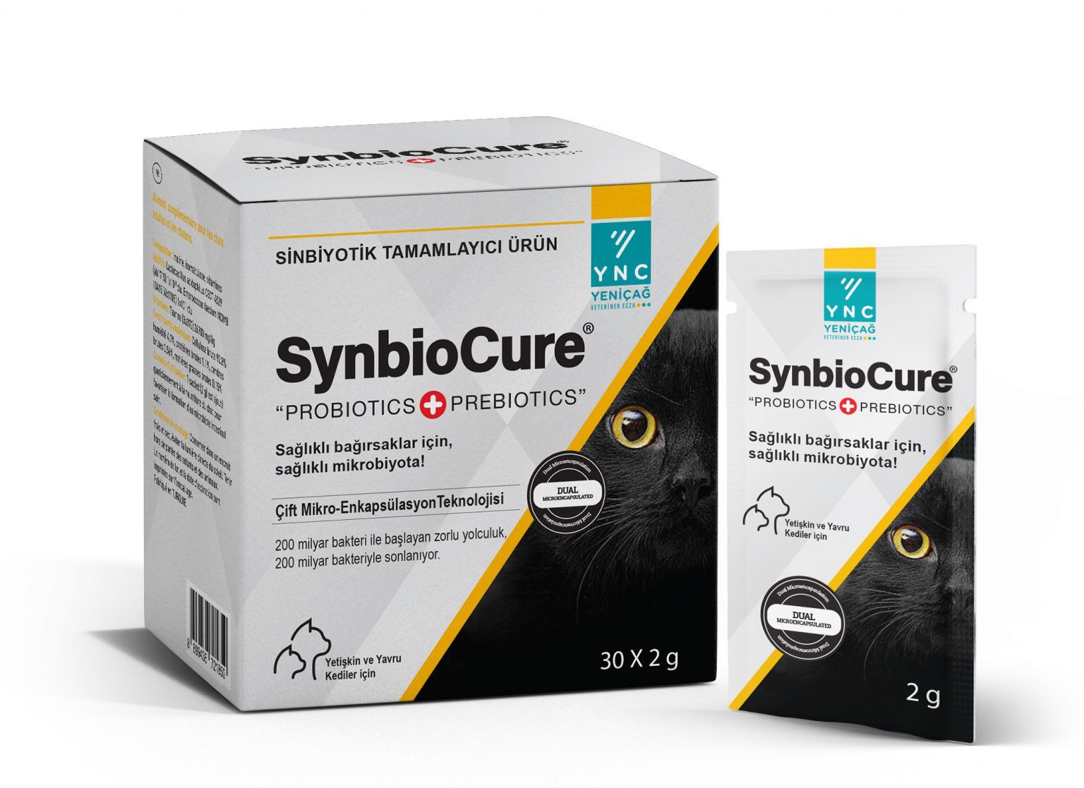 Synbiocure 30 Şase Probiyotik ve Prebiyotik Kedi Takviyesi