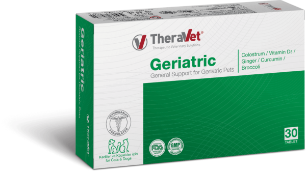 Theravet Geriatric 30 Tablet Yaşlı Kediler & Köpekler için Vitamin Mineral takviyesi