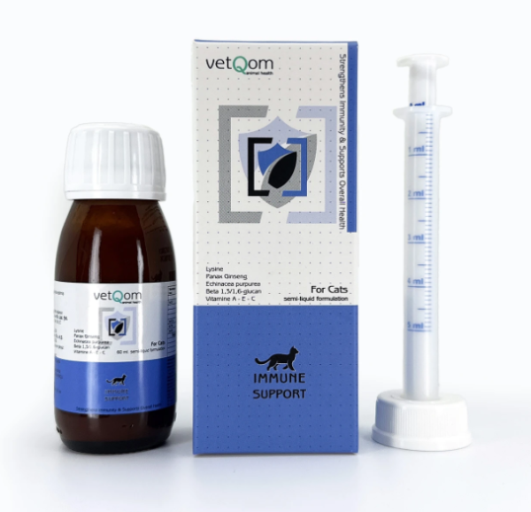 vetQom Kedi Immune Support – Bağışıklık Sistemi Desteği – 60 ml.