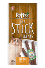 Reflex Dana Etli Yetişkin Kediler için Ödül Çubuk - 3x5gr