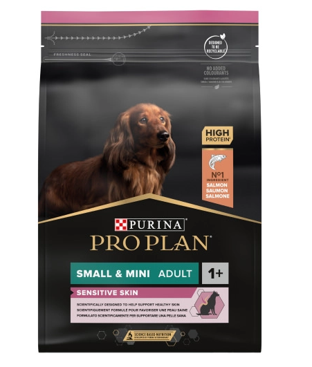 PRO PLAN® Sensitive Skin® Small-Mini Yetişkin Köpekler için Somonlu - 3 kg